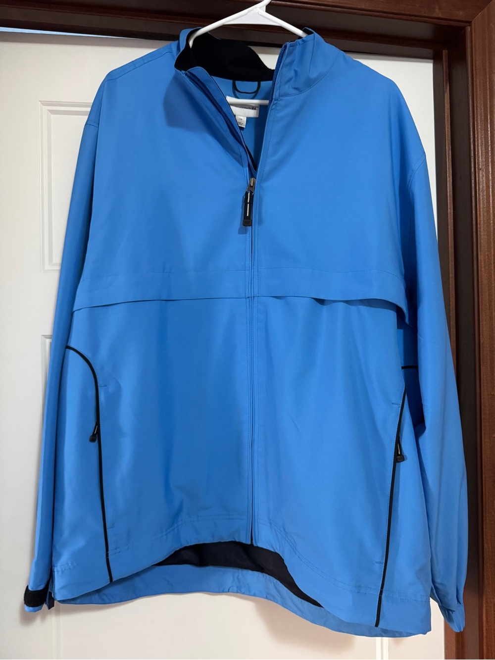 Men's Lightweight Blue Shirt Jacket - Casual Zip-Front